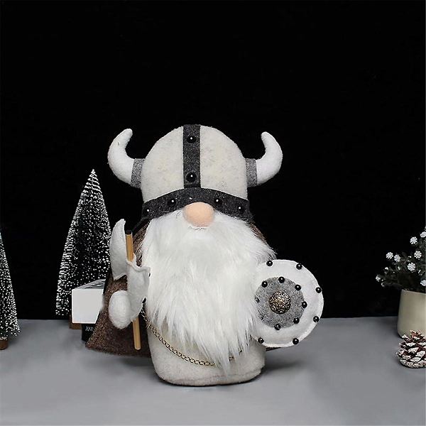 Viikinkisoturi Tonttu Nukke, Pehmolelu Tontut Koristeet Set Käsityön Pehmolelu Tonttu Skandinaavinen Ruotsalainen Tomte Haltia,a [DB] As Shown