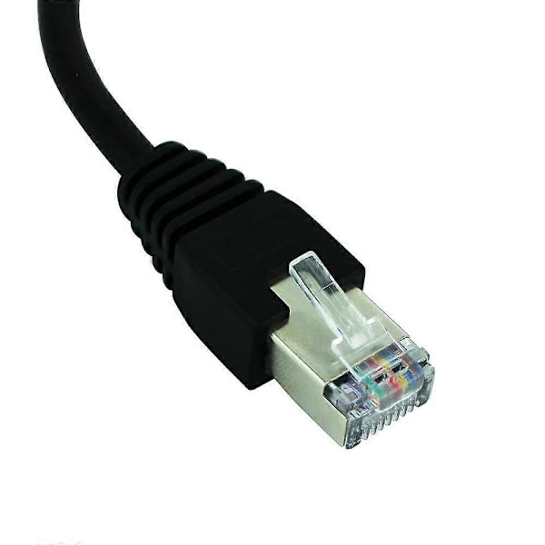 RJ45 1 Uros naar 2 Naaras Liitäntäportti LAN Ethernet Verkon Jakaja Y Vakaa Siirto Cat5e Cat5 Cat6 Helppo Sovitin Kaapeli [DB]