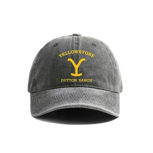 Yellowstone National Park Baseball Caps Distressed Hats Cap Mænd Kvinder Retro Udendørs Sommer Justerbar Yellowstone Hats Mz-294 [DB] As picture1 Adjustable