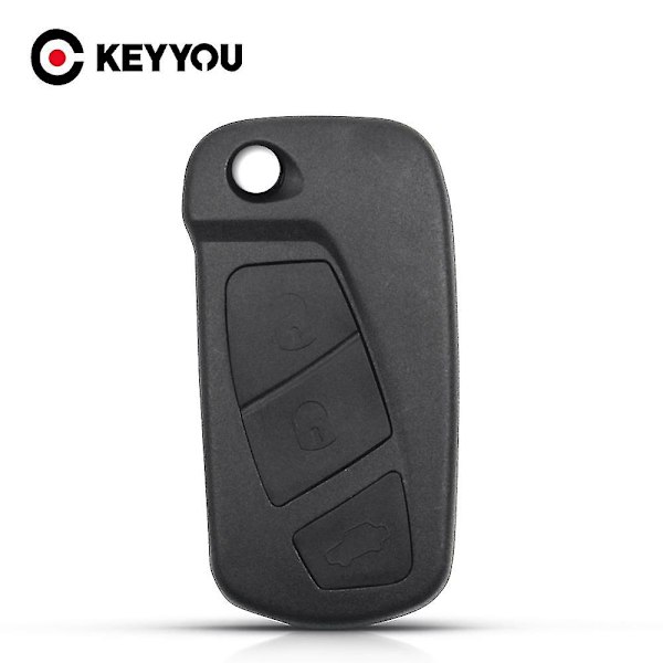 Fjernkontrolldeksel med 3 knapper for Ford Ka, sammenleggbar nøkkelhus, 2008-2016, nøkkelskall til bil, nøkkeltilbehør {DB}