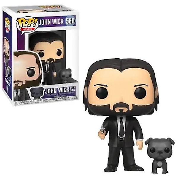 Elokuvat John Wick #387 Toimintahahmo Nuket Lelut Cool John Wick Koiran kanssa #580 Figuras Malli Kokoelma Lahjat  Lapset Db with retail  box