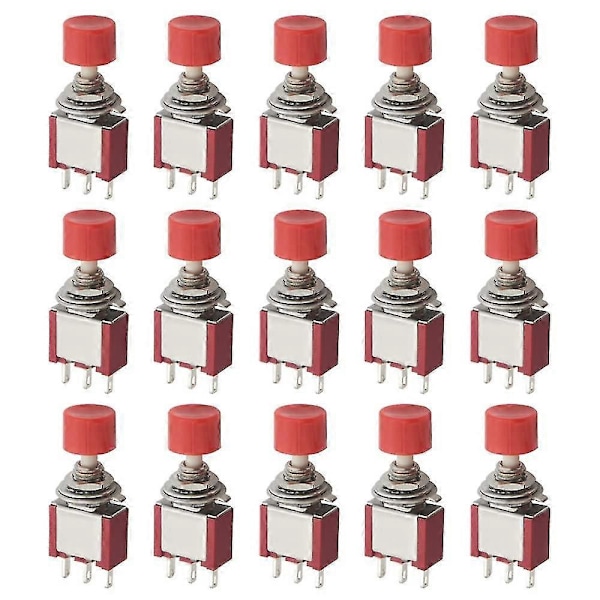 15 kpl SPDT Hetkellinen Painonappikytkin - 3 Pin AC 2A 250V/ 5A 120V No/nc db