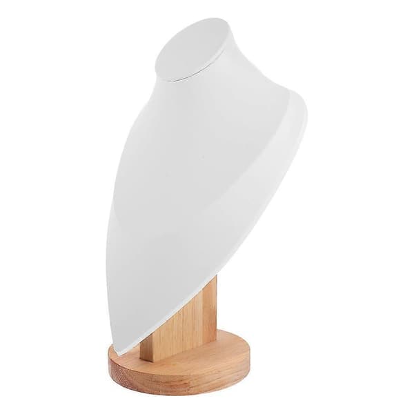 Halskædeholder Smykkearrangør Mannequin Display Stand Hvid[DB]
