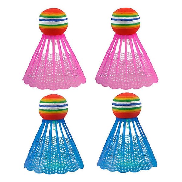 Lysande badmintonbollar för spel 4 st nylonset