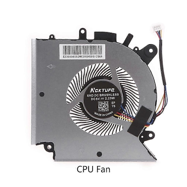 för MSI Katana GF66 GF76 11SC 11UC Laptop CPU Kylfläkt 5V 4pin GPU Radiator [DB] CPU