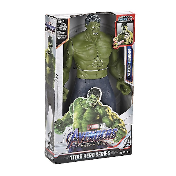 Serie 12 tum Actionfigur Superhjälte Modell Leksak Med Ljud Ljus Gåvor_w db Hulk