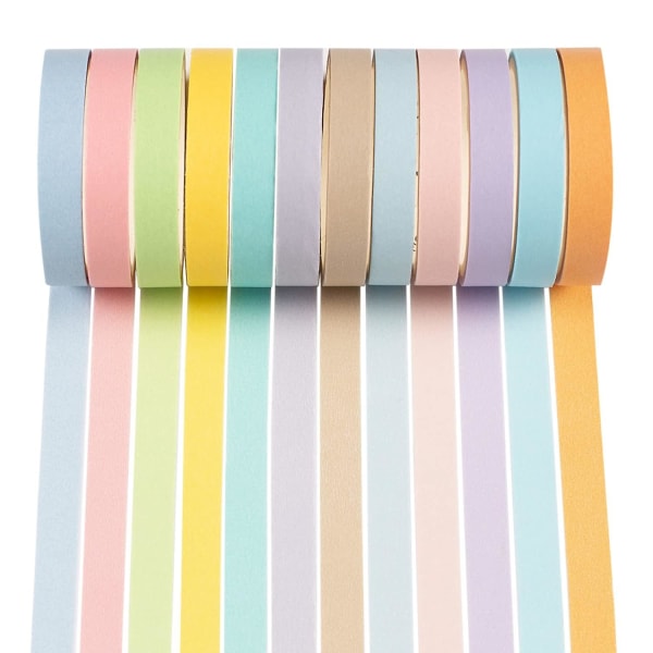 Rainbow Washi Tape - Pastel dekorativ tape til gør-det-selv-håndværk