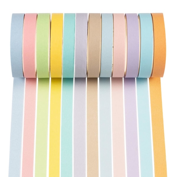 Regnbue Washi Tape - Pastel Dekorativ Tape Til Diy Håndværk