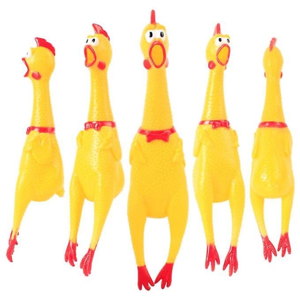 Gummi Kyckling /pressa kyckling, prank Novelty Toy Db L
