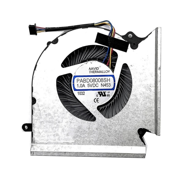 Computer CPU-køleventilator + GPU-køleventilator til GE66 GP66 GL66 -1541 -1542 N453 N454 PABD08008SH [DB]