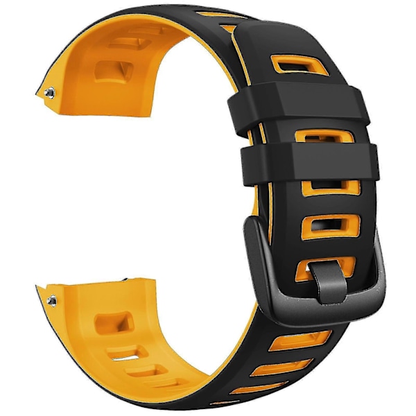 För Garmin Instinct Silikon Armband [DB] Black Yellow