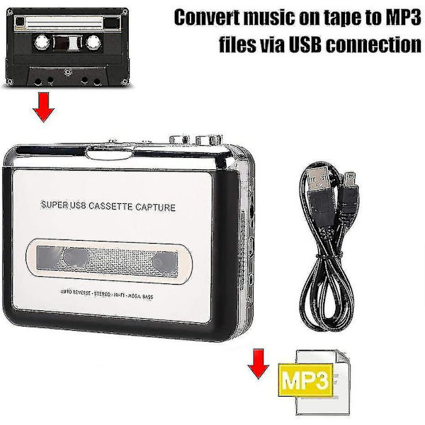 Stereo kassettbandspelare, Walkman bärbar kassettbandspelare, bärbara hörlurar för dator db