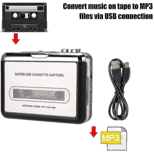 Stereokasettisoitin, kannettava Walkman-kasettisoitin, kannettavat kuulokkeet tietokoneelle db