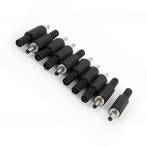 Nye reservedele 3,5 mm x 1,35 mm DC-strømstik, han-stik, 10 stk.