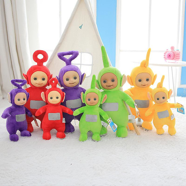 18/30/46cm Ægte Teletubby Børns Puslespil Plys Legetøj Dukke Kreativt Legetøj Mor Baby Høj Kvalitet Fødselsdagsgave Barn DB red about 30cm