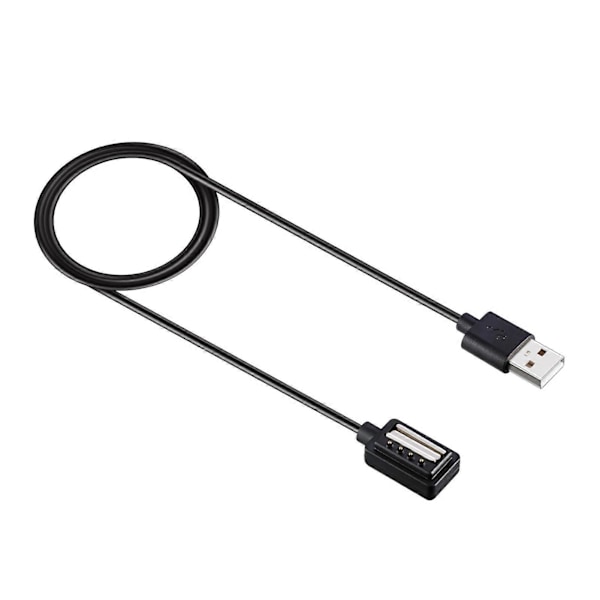 Smart Laddare Magnetisk Snabbladdning 1m Klocka USB Laddningskabel Dockningsstation för Suunto 9/9 Baro/Spartan [db] Black