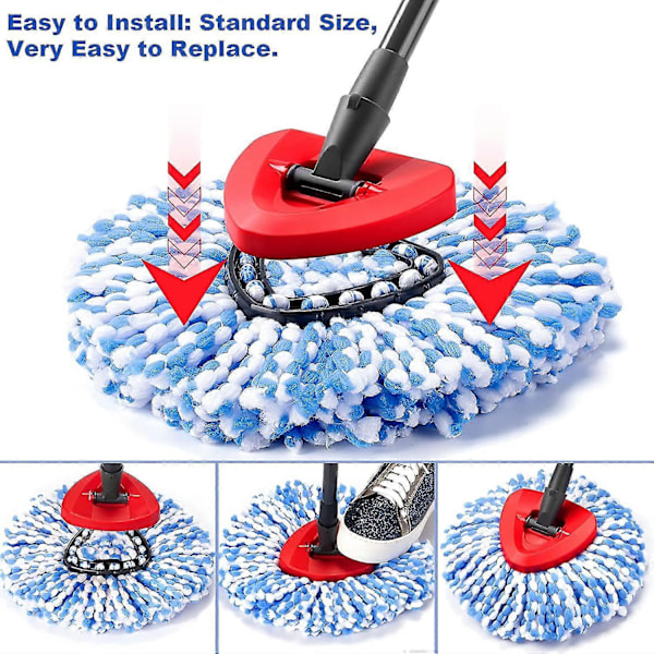Spin Moppe Udskiftningsbase Kun Til Ocedar Rinseclean 2 Tank System Spin Moppe Hoveder Udskiftningsbase Til O Cedar Moppe Udskiftningshoved [db] Red Mop Base