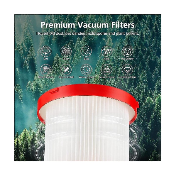 3pack 49-90-1900 Hepa-filter för Vacs (0880-20, 0970-20) och M12 Vacs  [dB}