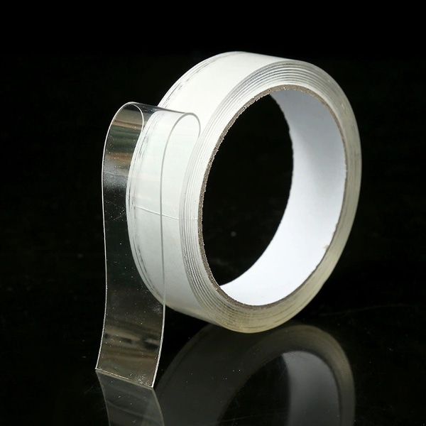 Opgrader Nano Tape Bubble Kit, Dobbeltsidet Tape Plastic Bubble, elastisk tape Ny [DB] Transparency 0.02cm*0.5cm*200cm