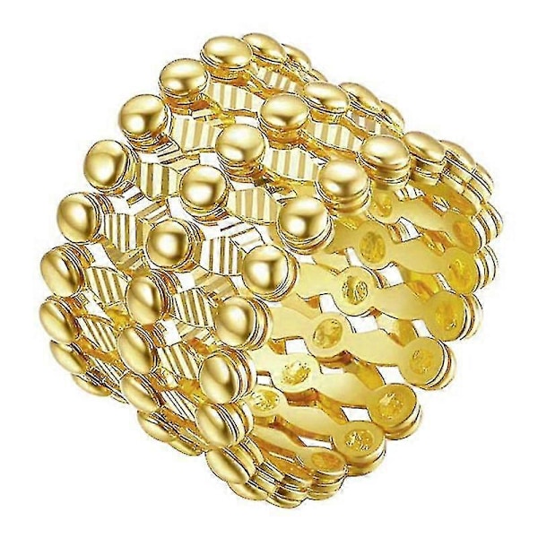 S925 hopearengasranneke 2-in-1 muuntautuva rengasranneke teleskooppirengas naisille db Gold No Diamond