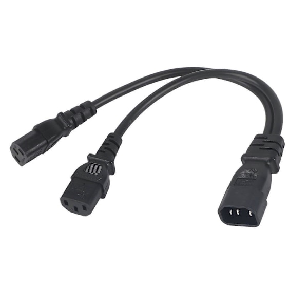 IEC320 C14 - 2 X C13 Naaras Y-jakokaapelit 1 sisään 2 ulos 2500W 10A 250V Virtajohdon jatkojohto, yhteensopiva LCD-näyttöjen kanssa - YM [DB]