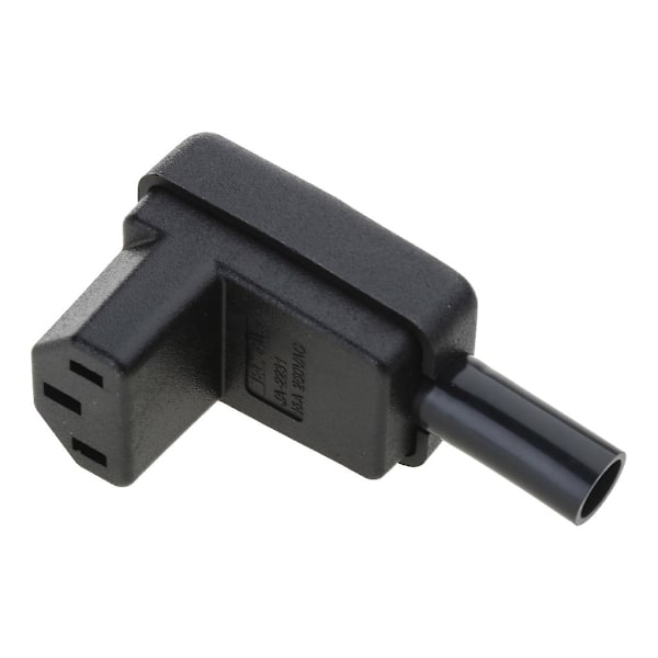 C13 Strømstik 90 Grader Vinklet IEC 320 Hun-Stik AC 10A / 250V Strømkabel Stikkontakt Til Rejsende Hjem [DB]
