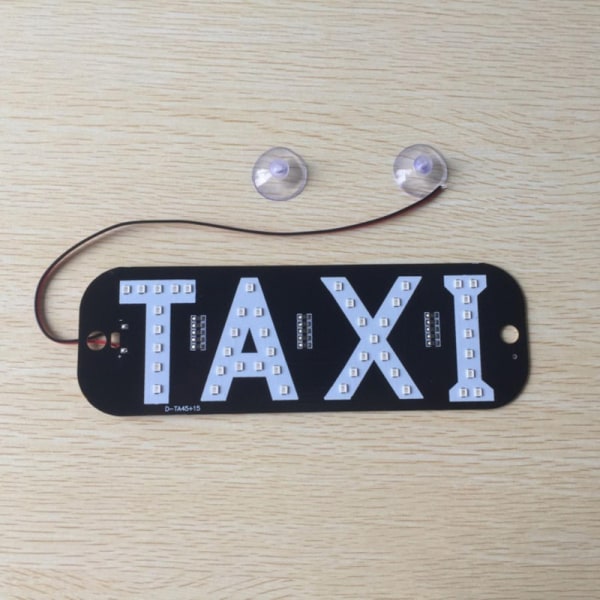 Taxi LED-skylt för registreringsskylt, bilsignalljus, vindruta, taxiskylt, indikatorlampa [DB] Green