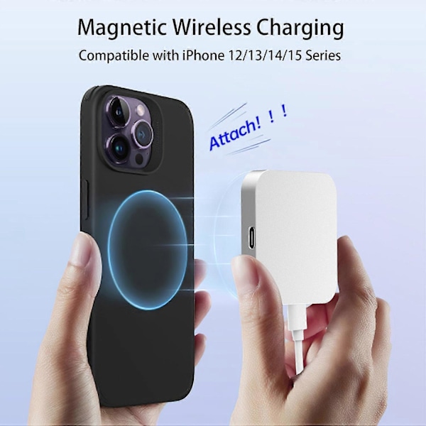 3 i 1 Trådlös Magnetisk Laddare 15W Snabbladdare för Apple-enheter [Db] Multicolor Style F