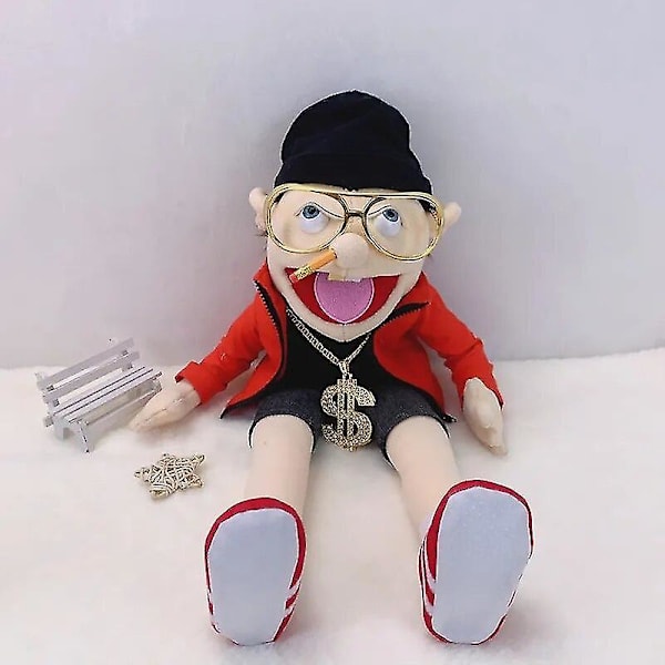 DB 2023 60cm Jeffy Dukke Dukke Jeffy Hånddukke Sml Jeffy Dukke Familie Ægte Jeffy Zombie Dreng Hånddukke Blødt Legetøj Plys Feebee Dukke 40cm5