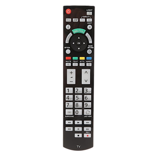 for PanasonicTX-L42ETW50 TX-P50VT50B Fjernkontroll Bærbar N2QAYB000715 Svart Fjernkontroll [db]