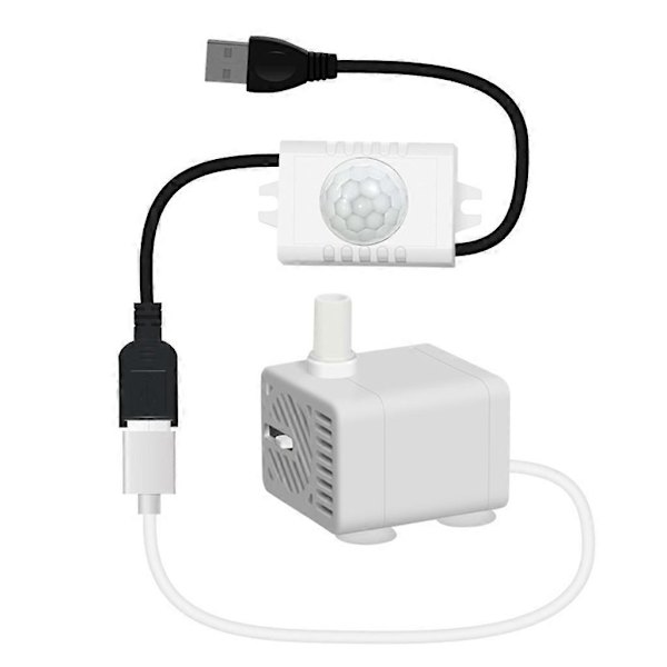 5V USB Strømkabel PIR Bevægelsesaktiveret Mini Krops PIR Sensor Switchs [DB]