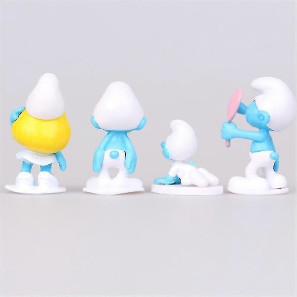 12 stk./sæt Smølfer Figur Legetøj Samlerobjekt Model Mini Figurer Sæt Kagepynt Dekoration Festartikler Gaver [DB]
