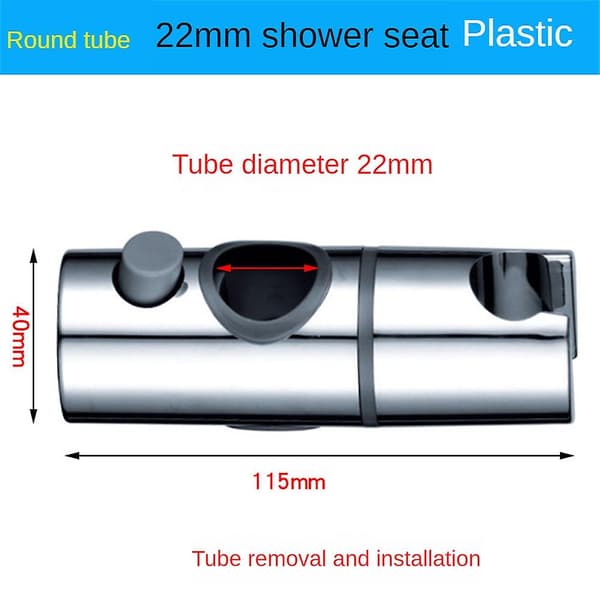 Dusjhodebrakett, Dusjhodeholdere Erstatning Dusj Riser Rail (størrelse:19mm)  [dB} 22mm