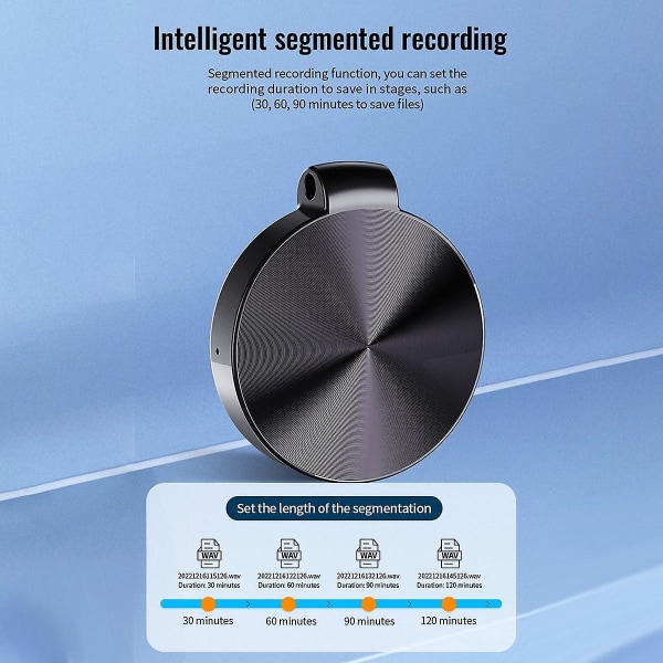 S30+nyckelring Röststyrningsinspelare Intelligent brusreducerande mikrofon Digitalt ljud Ljudinspelning Mp3-spelare 32g