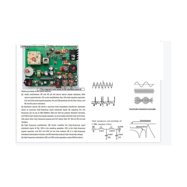 530-1600khz Radio Eksperimentel AM Sender Medium Wave Sender, Skole Trænings Kit Krystal [DB] As Shown