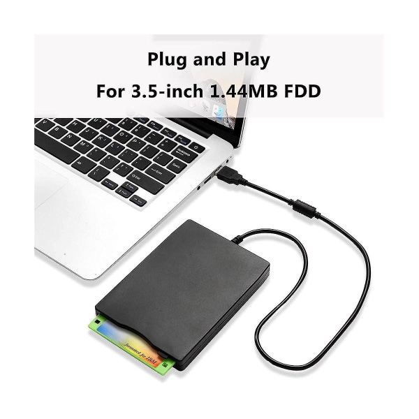 Usb Floppy Disk Reader Drive 3.5in ekstern bærbar 1.44 Mb Fdd Diskettstasjon for Windows 7 8 200