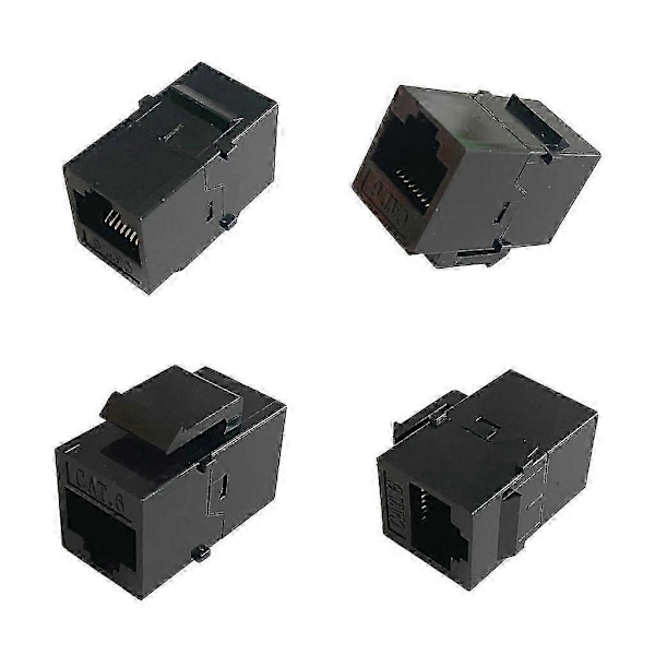 DB 10 kpl Keystone CAT6 CAT5E Suora Läpivienti Keystone Moduulit Adapterikytkimet CAT5E