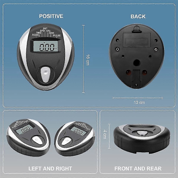 Ersättningsmonitor Hastighetsmätare För Motionscykel, Träningscykeldator, Pulsmätare, Inomhuscykelmonitor LCD [DB]