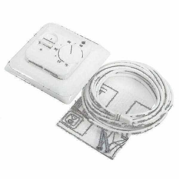 Elektrisk Gulvvarme Termostat Kontrol Switch + Sensor Kabel DB