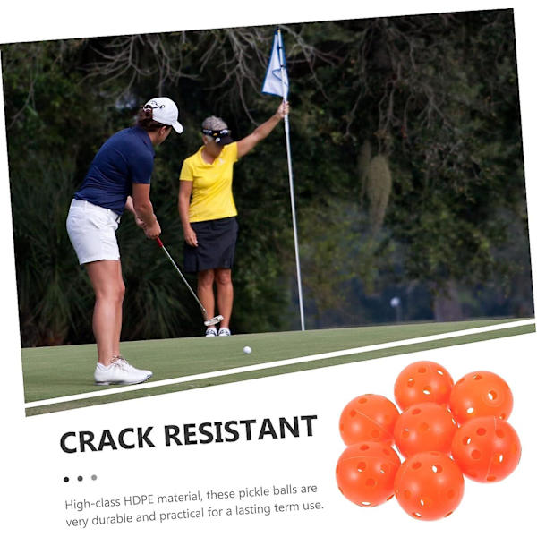 100 st golf träningsbollar Hdpe hålboll med hål {DB}