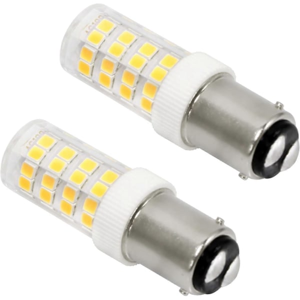 5W LED Symaskinslampa B15d, 12-24V, 300LM Varmvit 3000K, Ej Dimbar, B15 Bajonettlampa för Köksfläkt, Symaskin, [DB]