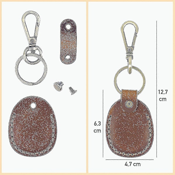 Airtag avaimenperä, airtag riipus airtag pidike airtag kotelo, vedenpitävä airtag avaimenperäkotelo [DB] Black