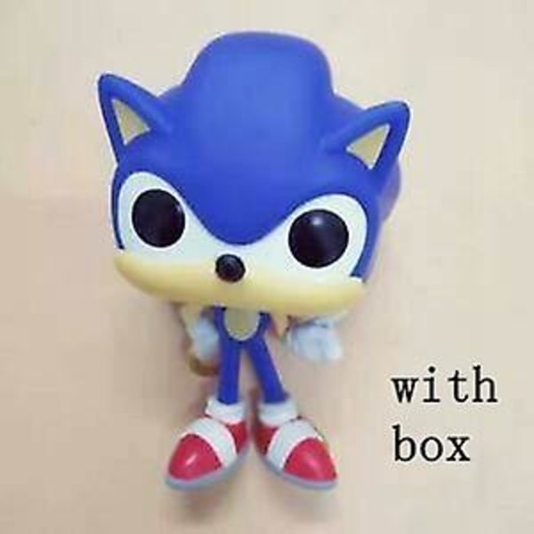 Nya Super Sonics Vinylleksaker med ring #283 Emerald #284 Shadow #285 Samlarobjekt Actionfigur Modell för barn Present Db 283 with box