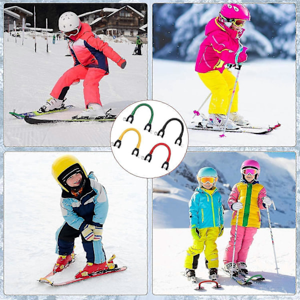 4-delt Ski Tip Connector Trainer Ski Træningshjælp Ski Wedge Hjælpemidler Til Begyndere Ski Træning, Variou [db]