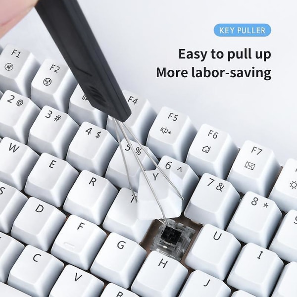 N62 Keycap Puller Metal Universal Computer Keyboard Cap Remover Rengøringsværktøj Til Mekanisk Tastatur Jikaix Yellow