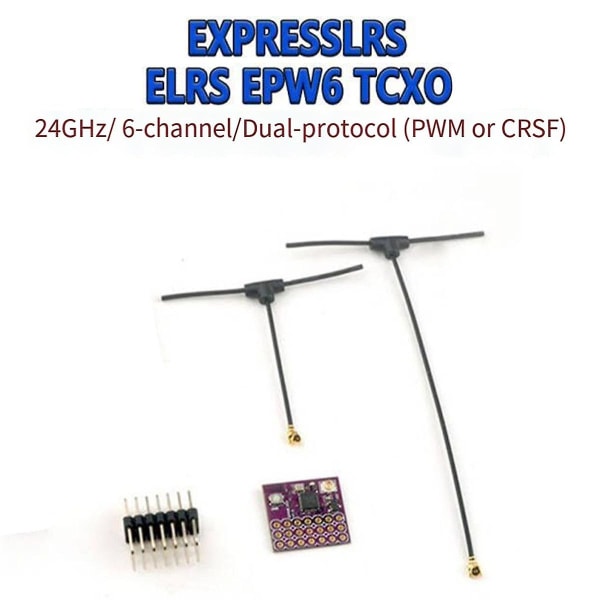 Elrs Epw6 Tcxo Receiver 2.4ghz Pwm 6ch Receiver For Rc Fpv Fixed-wing Quadcopter Drones Diy Express