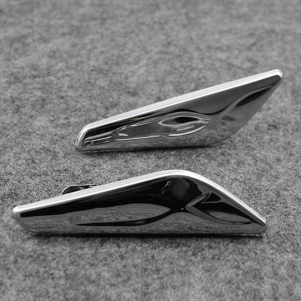 For- X3 X4 F25 F26 Fender Side Marker Turn Signal Light Lamp Venstre Eller Høyre 51117338569 51117338570  [XC] Silver
