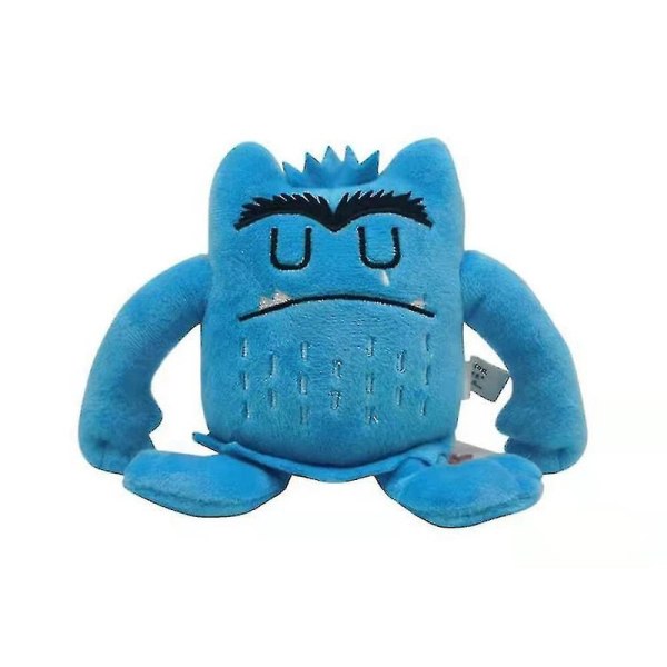 6 kpl/setti värihirviö pehmolelu Peluche vauva rauhoittaa Coulor tunteet Plushie täytetty lelu lapsille lapsille syntymäpäivä joululahjat-e [DB] Blue