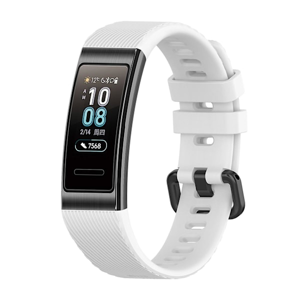 Silicone Urrem til Huawei Band 3 & 4 Pro [DB] White