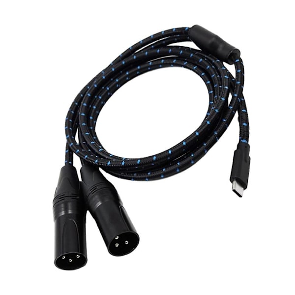TypeC til 2XLR Kabel UsbC til 2XLR Adapterledning til Lydudstyr Db 300cm